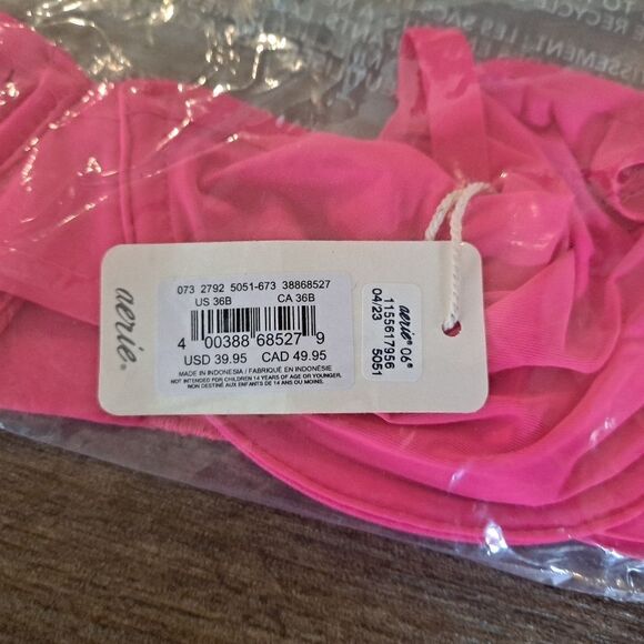36B NWT Aerie SMOOTHEZ Mesh Unlined Bra - Picture 4 of 4